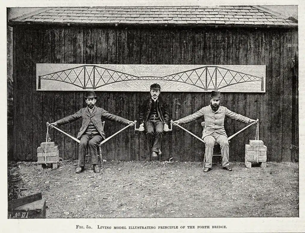 cantilever bridge human model
